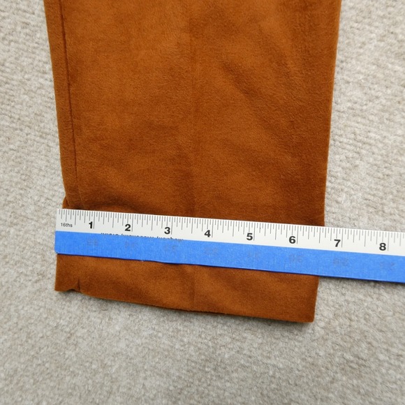 Vintage Fire Islander Suede Pants Womens Size 8 Brown Pull On Soft - Picture 9 of 10